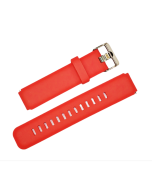 16X30MM Red Plain Silicone Watch Band With Quick Release Pins