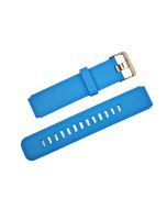 16X30MM Blue Plain Silicone Watch Band with Quick Release Pins