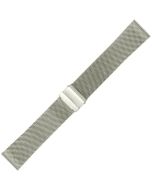Stainless Steel 24mm Mesh Buckle Watch Strap 