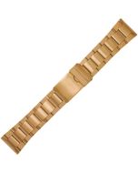 Yellow Metal 24mm Flat Box Style Buckle Watch Strap