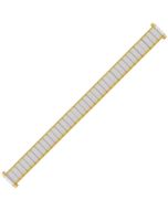 Two Tone Metal 10-14mm Braille Style Expansion Watch Strap