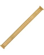 Yellow Metal Braille Style Expansion Watch Strap 10-14mm