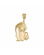 10K Yellow Gold Lion Pendant