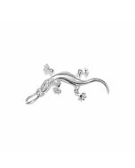 Silver 3D Lizard Charm