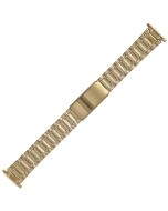 Yellow Metal 16-22mm Pillow Style Buckle Metal Watch Strap