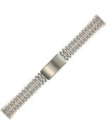 Stainless Steel 16-22mm Zipper Style Buckle Watch Strap