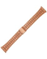 Rose Metal 16-22mm Zipper Style Buckle Watch Strap