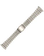 Stainless Steel 18-22mm Train Track Style Buckle Metal Watch Strap