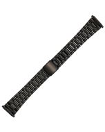 Black Metal 18-22mm Rolex Style with Line Buckle Metal Watch Strap