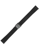 Black Metal 18mm Mesh Buckle Watch Strap