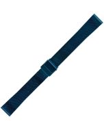 Blue Metal 18mm Mesh Buckle Watch Strap