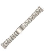 Stainless Steel 20mm Train Track Style Buckle Watch Strap