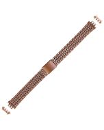 Rose Metal 10mm Curved Lined Style Buckle Watch Strap