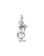 Silver 3D Mermaid Charm