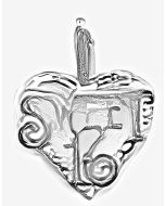Silver "Sweet 16"  Heart Pendant