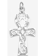 Silver Fancy Ankh Pendant