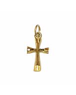 10K Yellow Gold Plain Cross Charm