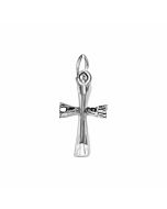 Silver Plain Cross Charm