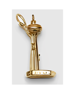10K Yellow Gold 3D Niagara Falls Tower Charm