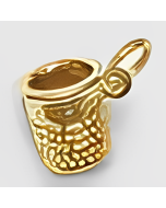 10K Yellow Gold 3D Thimble Charm