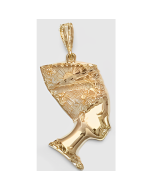 10K Yellow Gold Large Nefertiti Pendant