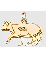 10K Yellow Gold Cow Charm