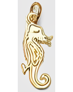 10K Yellow Gold Seahorse Charm