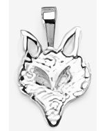 Silver Fox's Head Pendant