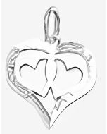 Silver Triple Heart Pendant