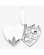 Silver Tiny Double Heart Pendant