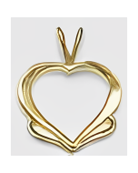 10K Yellow Gold Heart Pendant