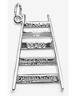 Silver 3D Ladder Pendant