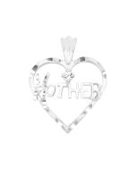Silver CZ "Mother" Pendant