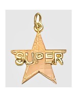 10K Yellow Gold Super Star Charm