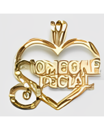 10K Yellow Gold Heart "Someone Special" Pendant