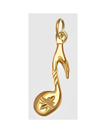 10K Yellow Gold Music Note Charm