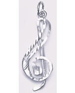 Silver Treble Clef Charm
