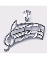 Silver Music Notes Pendant
