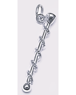 Silver 3D Baton Charm