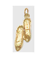 10K Yellow Gold Ballet Shoes Charm