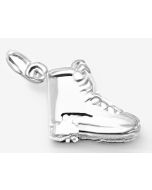 Silver 3D Hiking Boots Charm