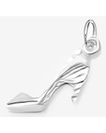 Silver 3D Lady's High Heel Charm