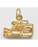 10K Yellow Gold 3D Camcorder Charm