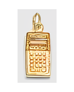 10K Yellow Gold 3D Calculator Charm