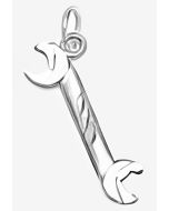 Silver 3D Double Sided Wrench Charm