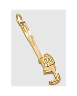 10K Yellow Gold 3D Adjustable Wrench Charm