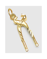 10K Yellow Gold 3D Combination Pliers Charm