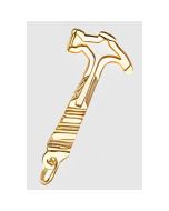 10K Yellow Gold Hammer Pendant