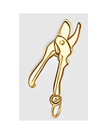 10K Yellow Gold 3D Small Shears Charm