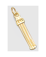 10K Yellow Gold 3D Slide Ruler Charm